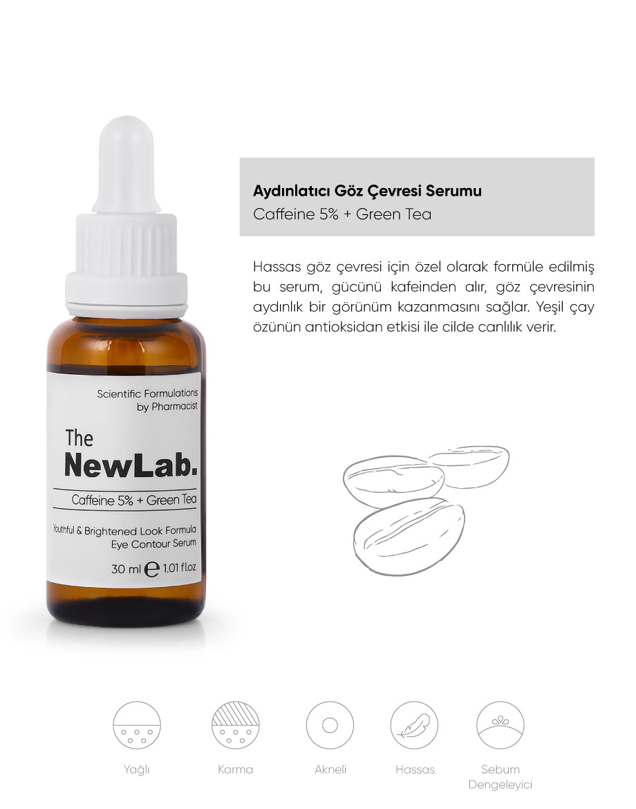 The NewLab Aydınlatıcı Göz Çevresi Serumu Caffeine 5% + Green Tea