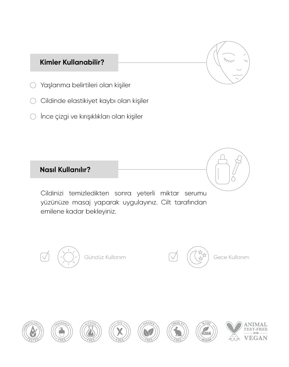 The NewLab İnce Çizgi ve Kırışıklıklar İçin Yüz Serumu Botanical Collagen + Peptide Complex