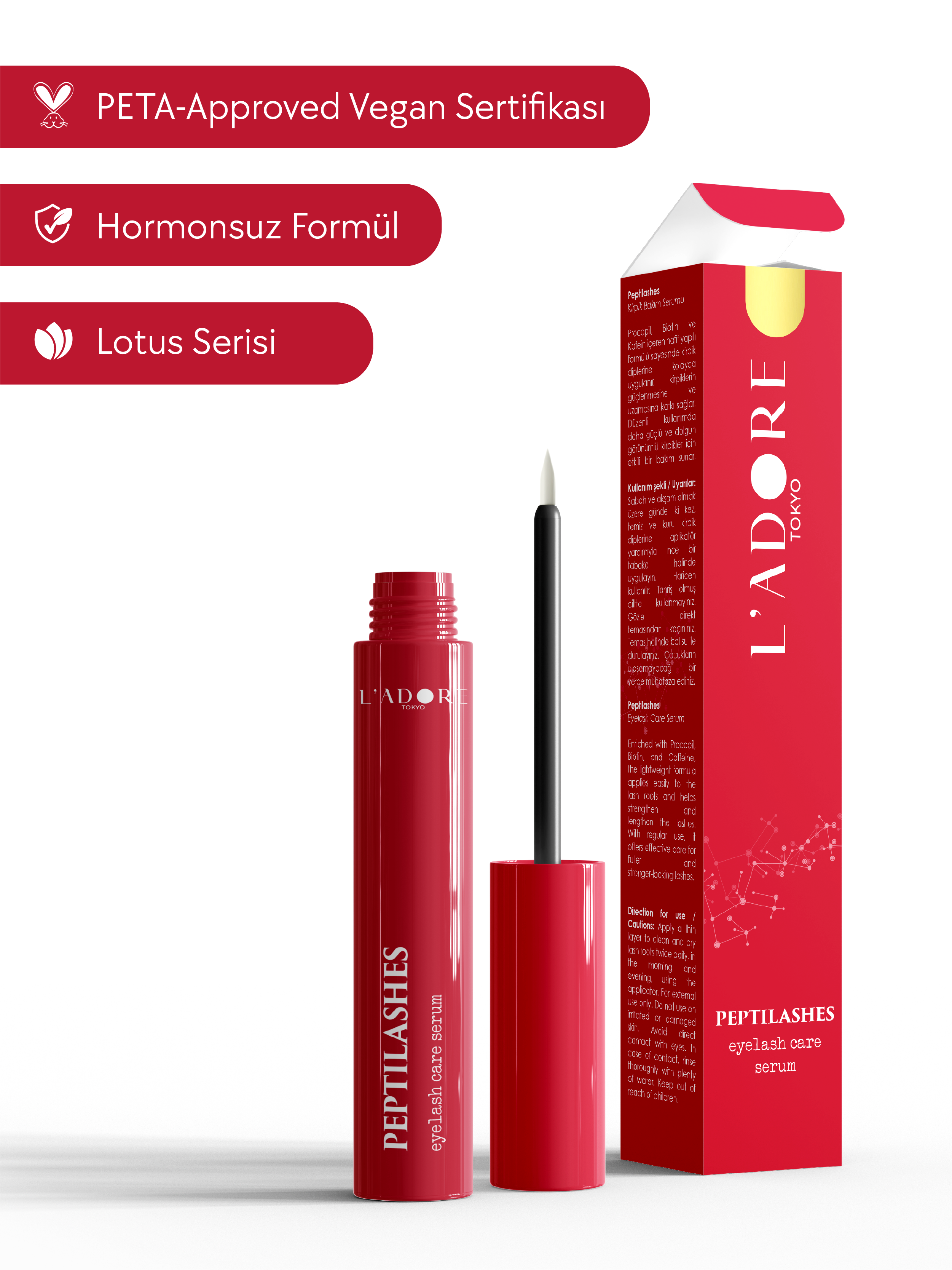L'Adore Tokyo Peptilashes Care Serum