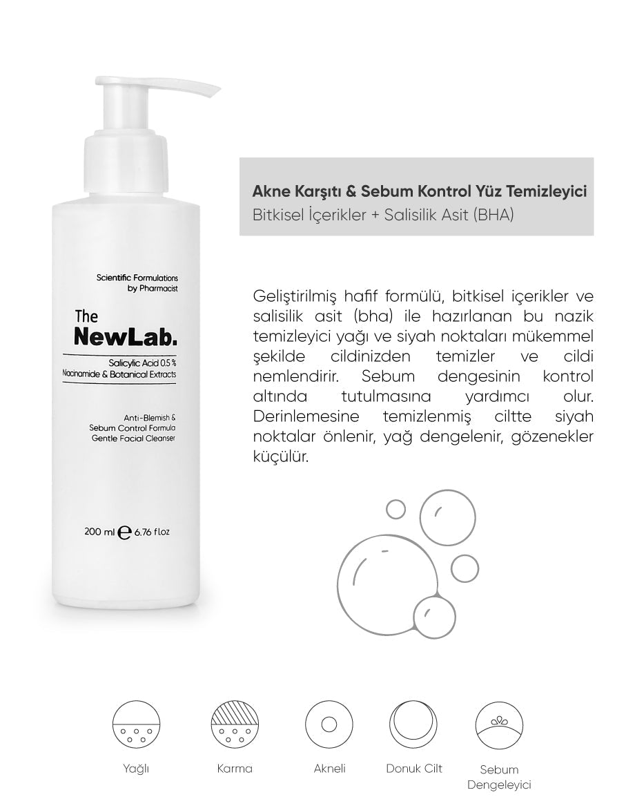 The NewLab Sivilce ve Siyah Nokta Önleyici Gözenek Sıkılaştırıcı Bakım Seti