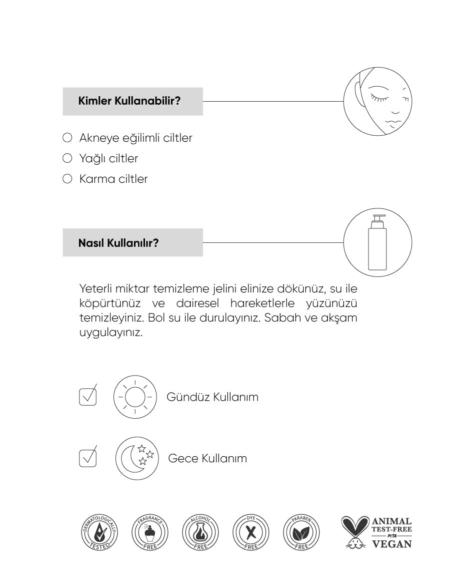 The NewLab Akne Karşıtı & Sebum Kontrol Yüz Temizleyici 200 ml