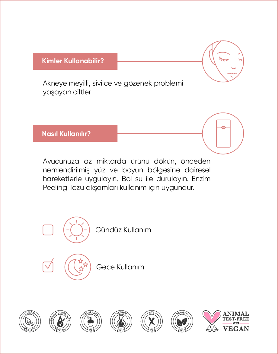 The NewLab Arındırıcı ve Yenileyici Enzim Toz Peeling 100g(Mandelic Acid+Succinic Acid+Tartaric Acid+Papain)