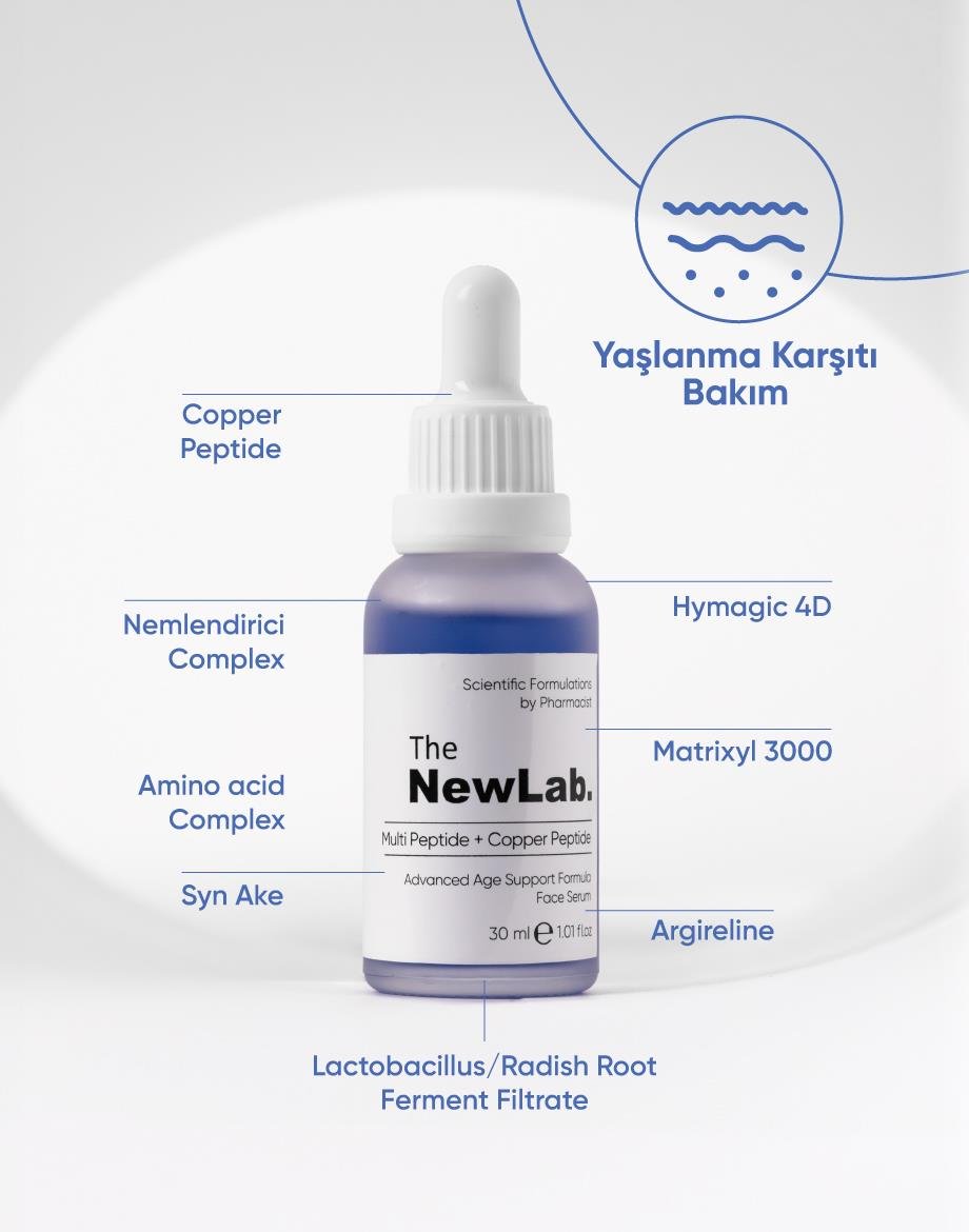 The NewLab Gelişmiş Yaşlanma Karşıtı Cilt Bakım Serumu (Multi Peptide + Copper Peptide %1)