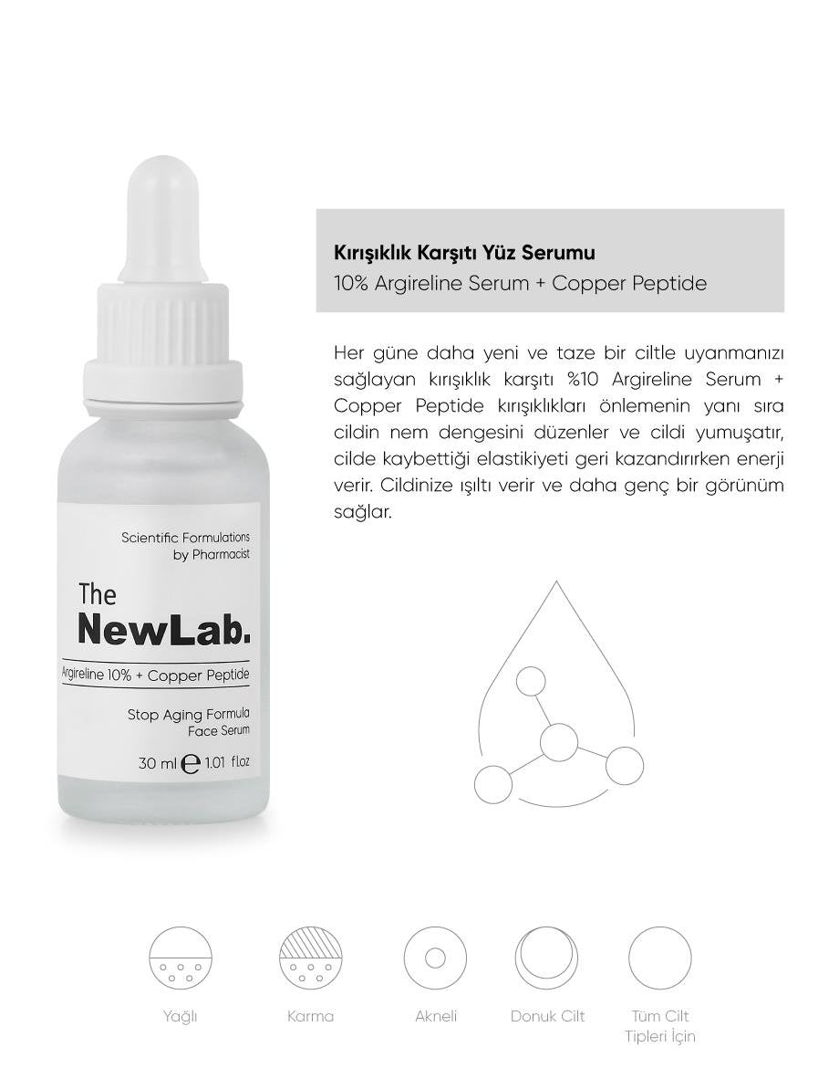The NewLab Kırışıklık Karşıtı 10% Argireline Serum + Copper Peptide