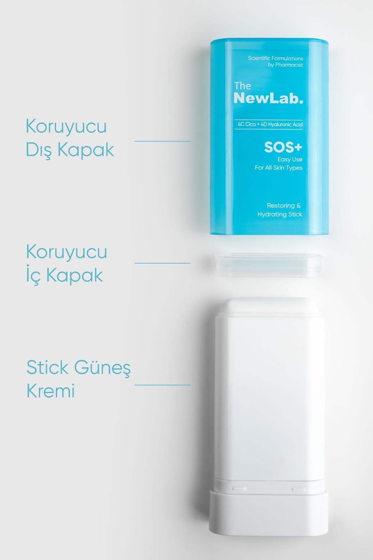 The NewLab Onarıcı ve Nemlendirici Stick Krem (4C Cica 4D Hyaluronic Acid)