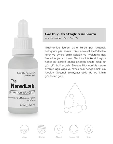 The NewLab Sivilce ve Gözenek Karşıtı Bakım Seti