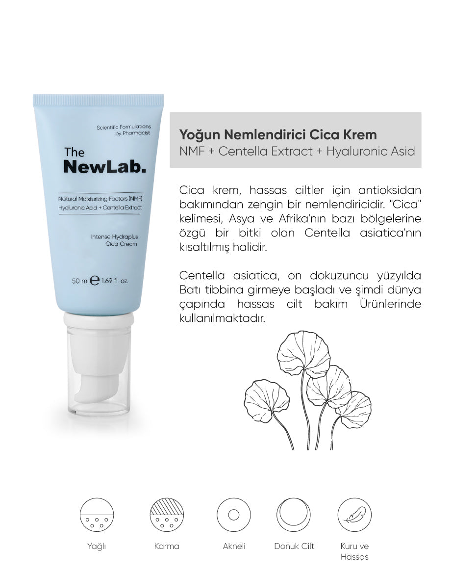 The NewLab Yoğun Nemlendirici Cica Krem 50 ml