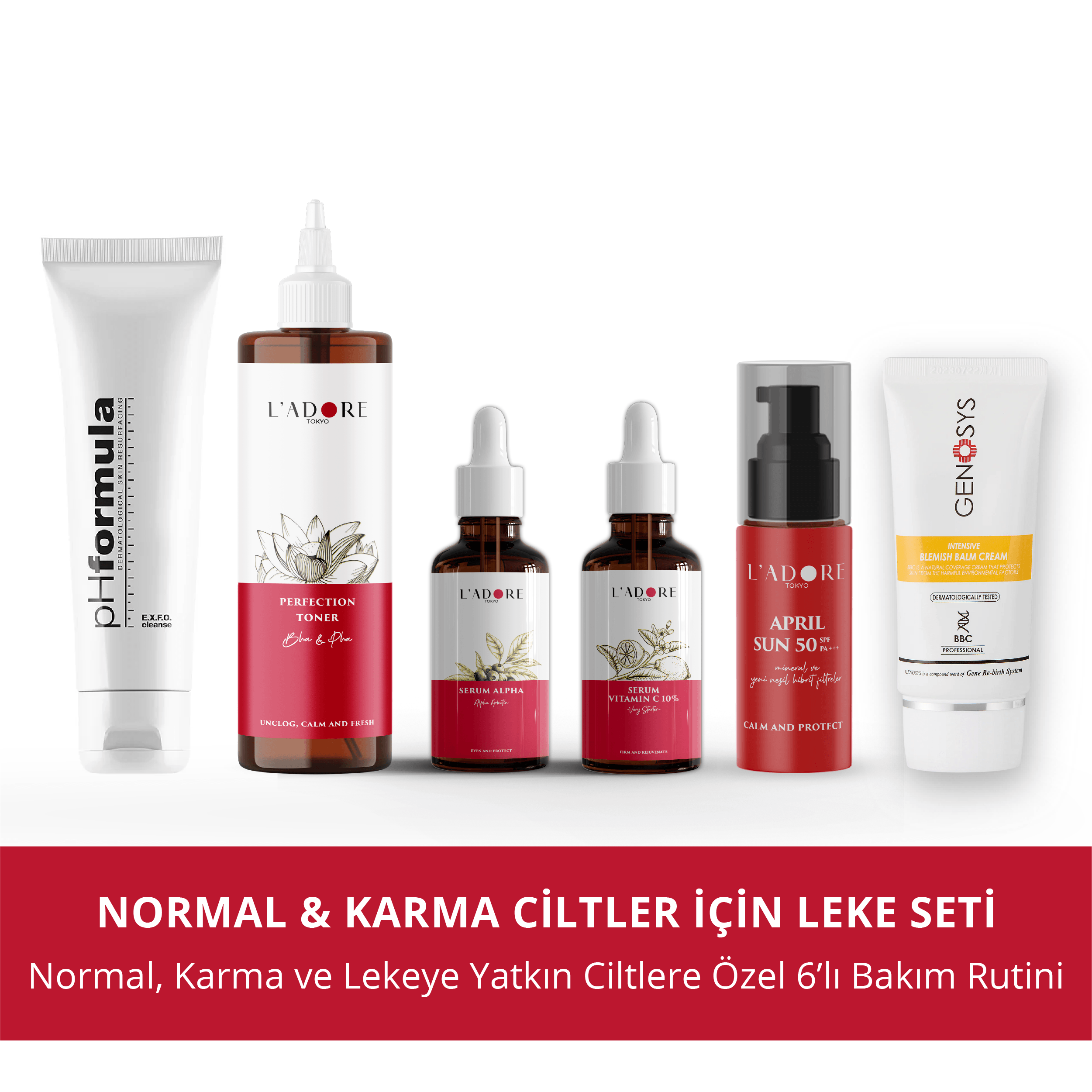 Normal & Karma Ciltler için Leke Seti