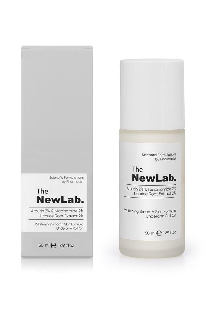 The NewLab Arbutin, Niacinamide ve Meyan Kökü Özü içerikli Koltuk Altı Beyazlatıcı Roll on 50 ml