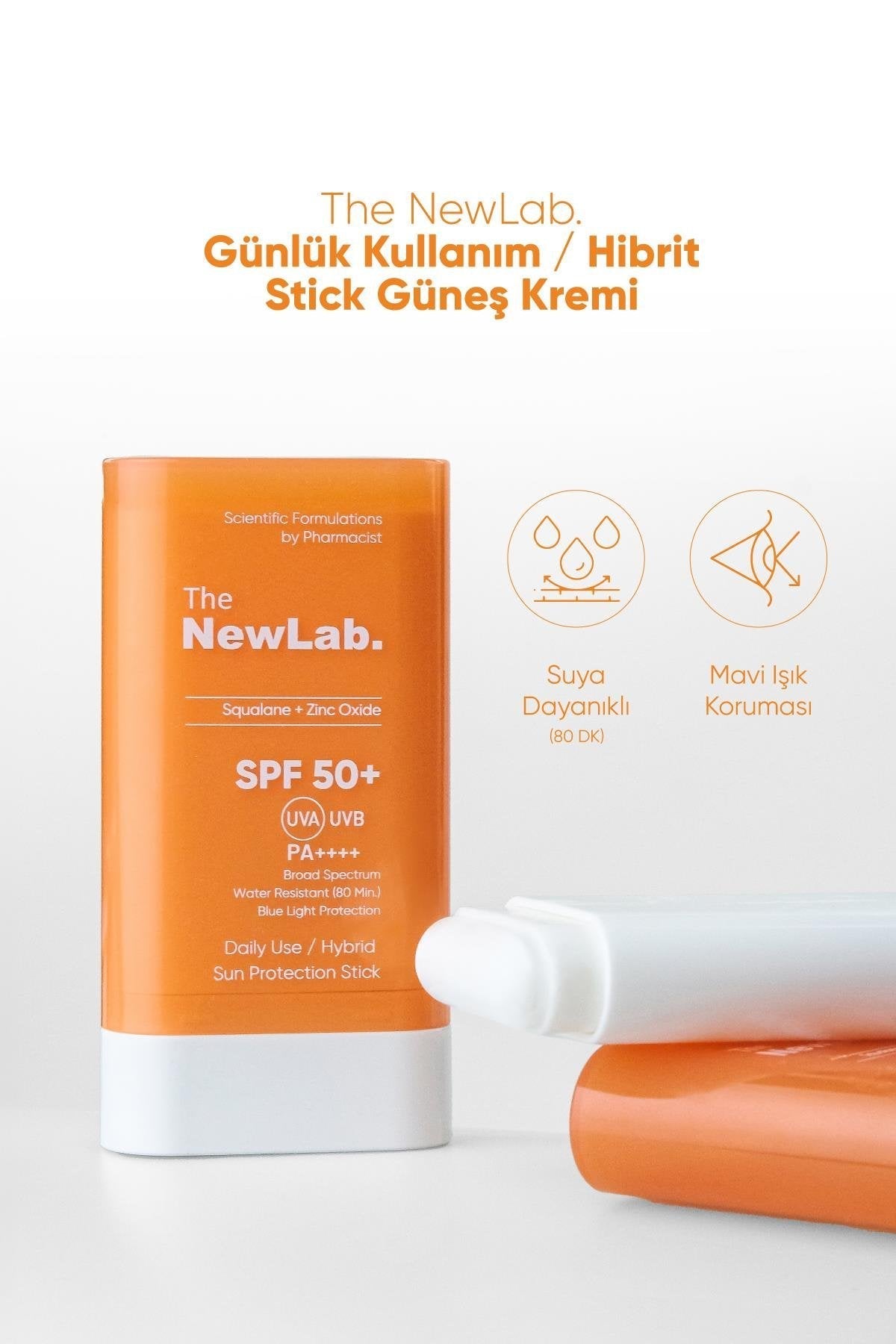 The NewLab Stick Güneş Kremi SPF 50 (uva-uvb Pa ) Water Resistant (80dk.) Blue Light Protection